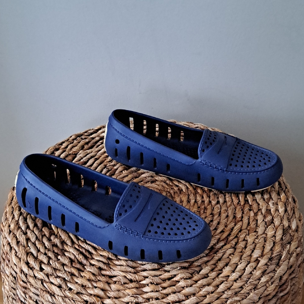 Floafers Club Room Womens Country Club Navy‎ Rubber Driving Loafers 8